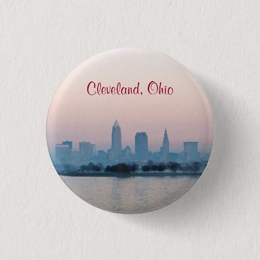 Abend Sunset Cleveland Button (Vorderseite)