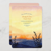 Abend Sunset Einladung (Vorne/Hinten)