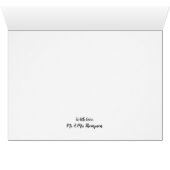 Abend Sunset Scene, Rustic Wedding Danke (Innenansicht Horizontal (Unten))