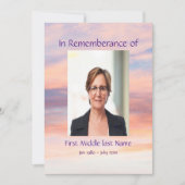 Abend Sunset Sunset Sunset Einladung (Vorderseite)