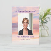 Abend Sunset Sunset Sunset Einladung (Stehend Vorderseite)