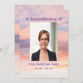 Abend Sunset Sunset Sunset Einladung (Vorne/Hinten)