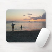 Abend Sunset Tropical Beach Waikiki Oahu Hawaii Mousepad (Mit Mouse)