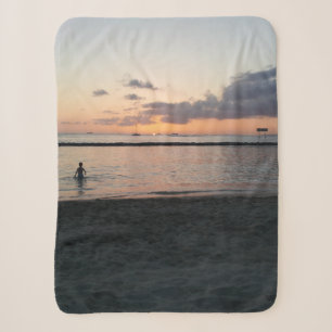 Abend Sunset Tropical Beach Waikiki Oahu Hawaii Sherpadecke