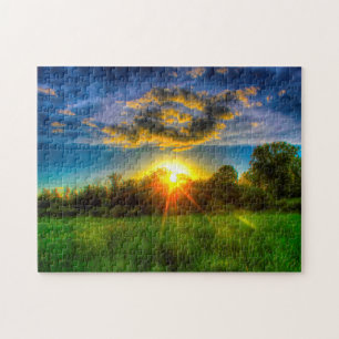 Abend Sunset Wisconsin. Puzzle