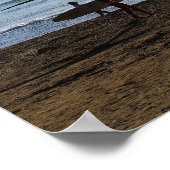 Abend Surfers, Hanalei Bay, Kauai Poster (Ecke)