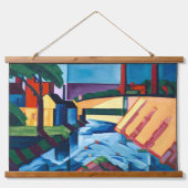 Abend Tones Tapestry Wandteppich Mit Holzrahmen (Vorne)