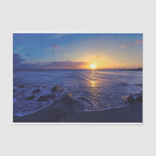 Abend Tropical Beach Sunset Seidenpapier (Vorderseite)