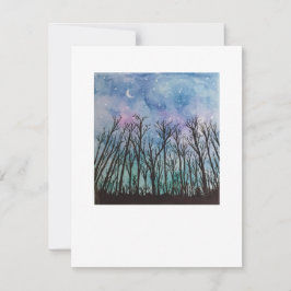 Abend Twilight Mitteilungskarte