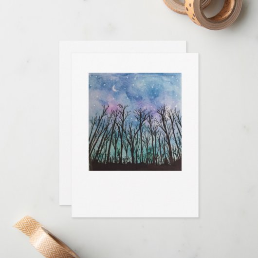 Abend Twilight Mitteilungskarte (Vorderseite/Rückseite Beispiel)