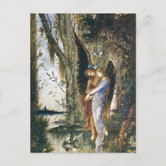 Abend und Trauer von Gustave Moreau Postkarte (Vorderseite)