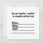 Abend und Vater Einladung (Rückseite)