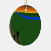 Abend und Vater Keramikornament (Rechts)