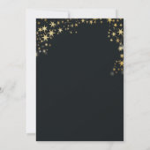 Abend unter dem Sternenweltraum Süß 16 Einladung (Rückseite)