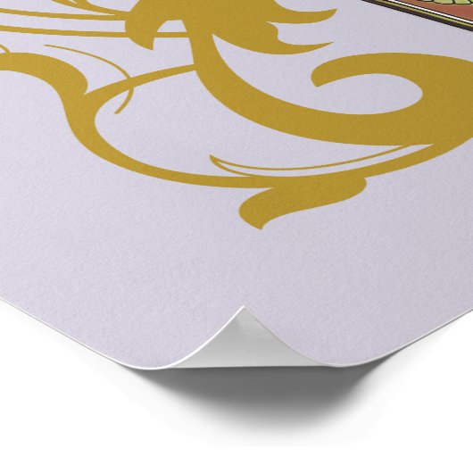 Abend von Alphonse Mucha Poster (Ecke)