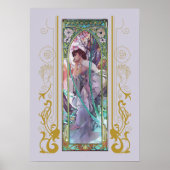 Abend von Alphonse Mucha Poster (Vorne)