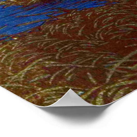 Abend von Ushibori Kawase Hasui 1930er Poster (Ecke)