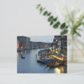 Abend von Venedig - Canal Grande Postkarte (Stehend Vorderseite)