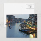 Abend von Venedig - Canal Grande Postkarte (Vorne/Hinten)