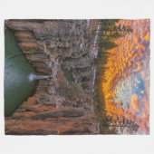 Abend Waterfall Fleecedecke (Vorderseite (Horizontal))