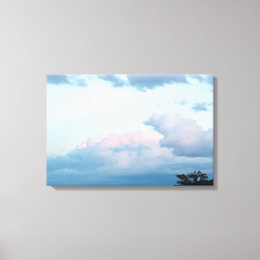 Abend Wolken Leinwanddruck (Vorderseite)