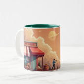 Abend Zweifarbige Tasse (Vorderseite Links)