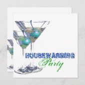 Abendcocktail Party CUSTOMIZE Einladung (Vorne/Hinten)