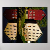 Abenddämmerung am Kanal Poster (Vorne)