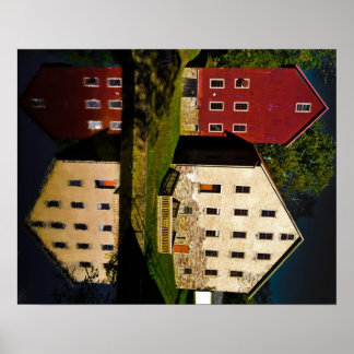 Abenddämmerung am Kanal Poster