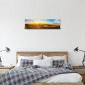 Abenddämmerung Hillside Aussicht Panoramabilder Pr Leinwanddruck (Insitu (Schlafzimmer))