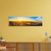 Abenddämmerung Hillside Aussicht Panoramabilder Pr Leinwanddruck (Insitu (Wohnzimmer))