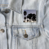 Abenddämmerung mit tropischen Palmen Button (Beispiel)