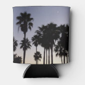 Abenddämmerung mit tropischen Palmen Dosenkühler (Vorderseite)