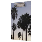 Abenddämmerung mit tropischen Palmen Klemmbrett (Links)