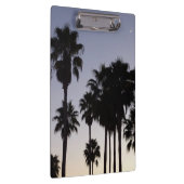 Abenddämmerung mit tropischen Palmen Klemmbrett (Rechts)