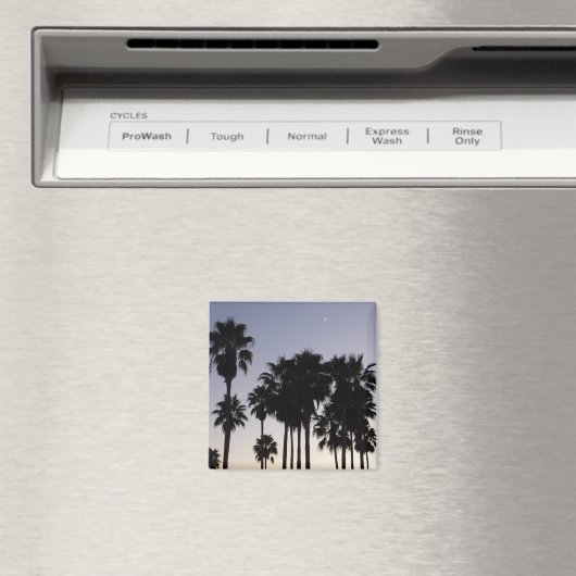 Abenddämmerung mit tropischen Palmen Magnet (In Situ (Geschirrspüler))