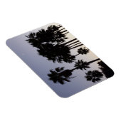 Abenddämmerung mit tropischen Palmen Magnet (Rechte Seite)