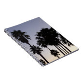 Abenddämmerung mit tropischen Palmen Notizblock (Rechte Seite)