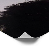 Abenddämmerung mit tropischen Palmen Poster (Ecke)