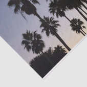 Abenddämmerung mit tropischen Palmen Seidenpapier (Ausschnitt)