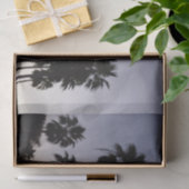 Abenddämmerung mit tropischen Palmen Seidenpapier (Geschenk)