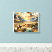 Abenddämmerung: Starke Leinwand (Insitu (Holzboden))