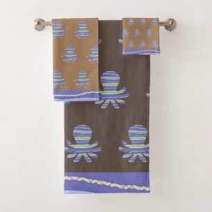 Abenddämmerung und Sandtopus Kinder und Badetücher Badhandtuch Set