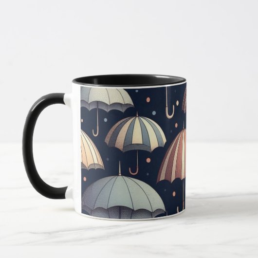 Abende am Strand im Regen Tasse (Links)