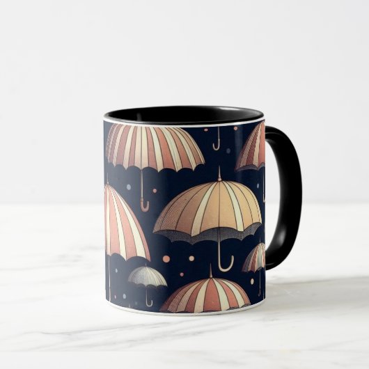 Abende am Strand im Regen Tasse (VorderseiteRechts)