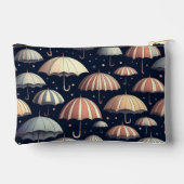 Abende am Strand im Regen Zubehörtasche (Rückseite)