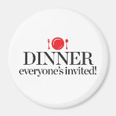 Abendessen Alle sind eingeladen Magnet (Vorne)