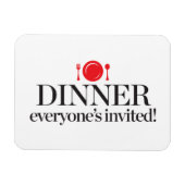 Abendessen Alle sind eingeladen Magnet (Horizontal)