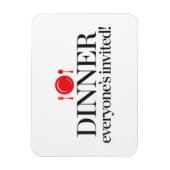 Abendessen Alle sind eingeladen Magnet (Vertikal)
