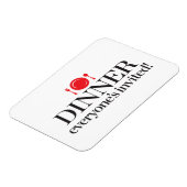 Abendessen Alle sind eingeladen Magnet (Linke Seite)